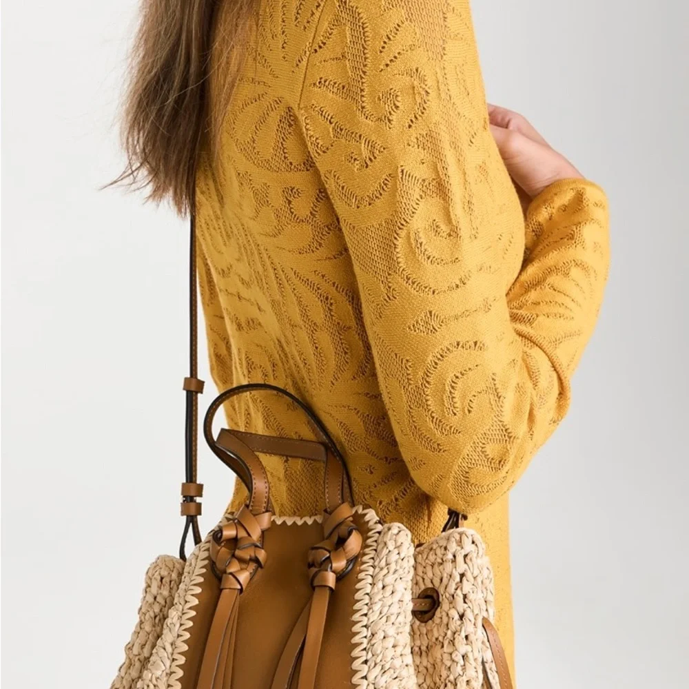 ULLA JOHNSON Rafia Handbag - Picture 5 of 12